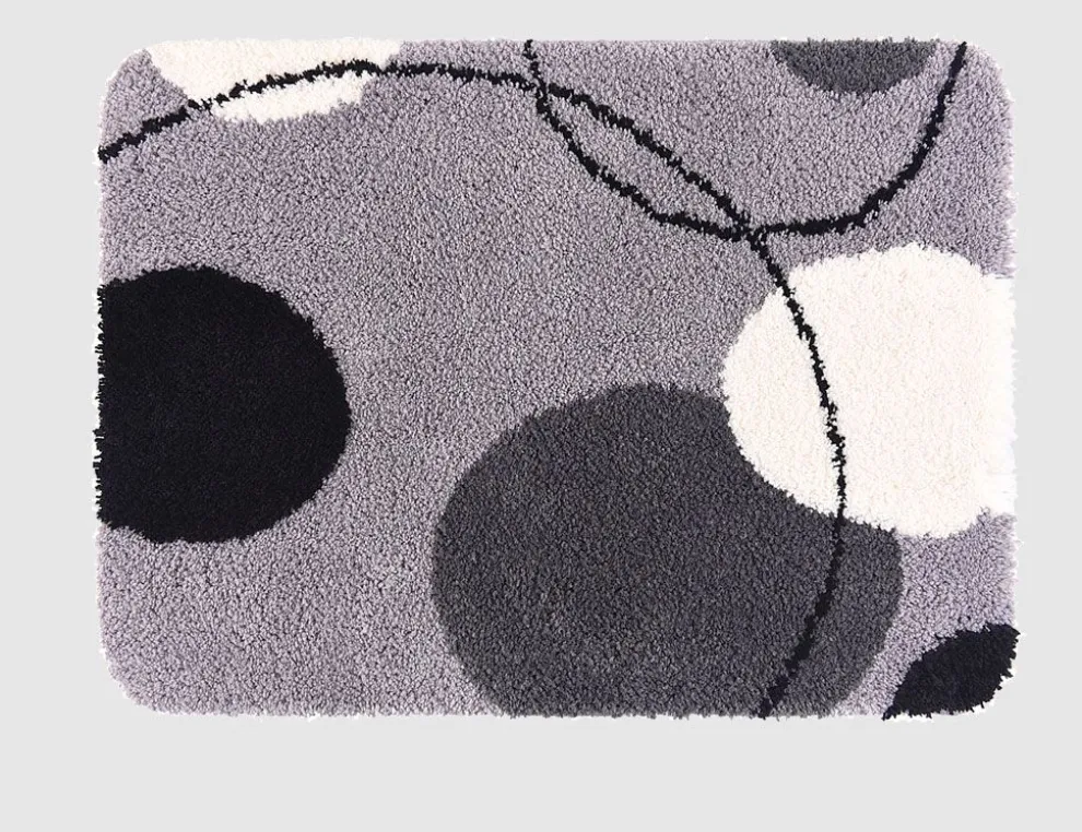 Badteppich Bubbles II grau