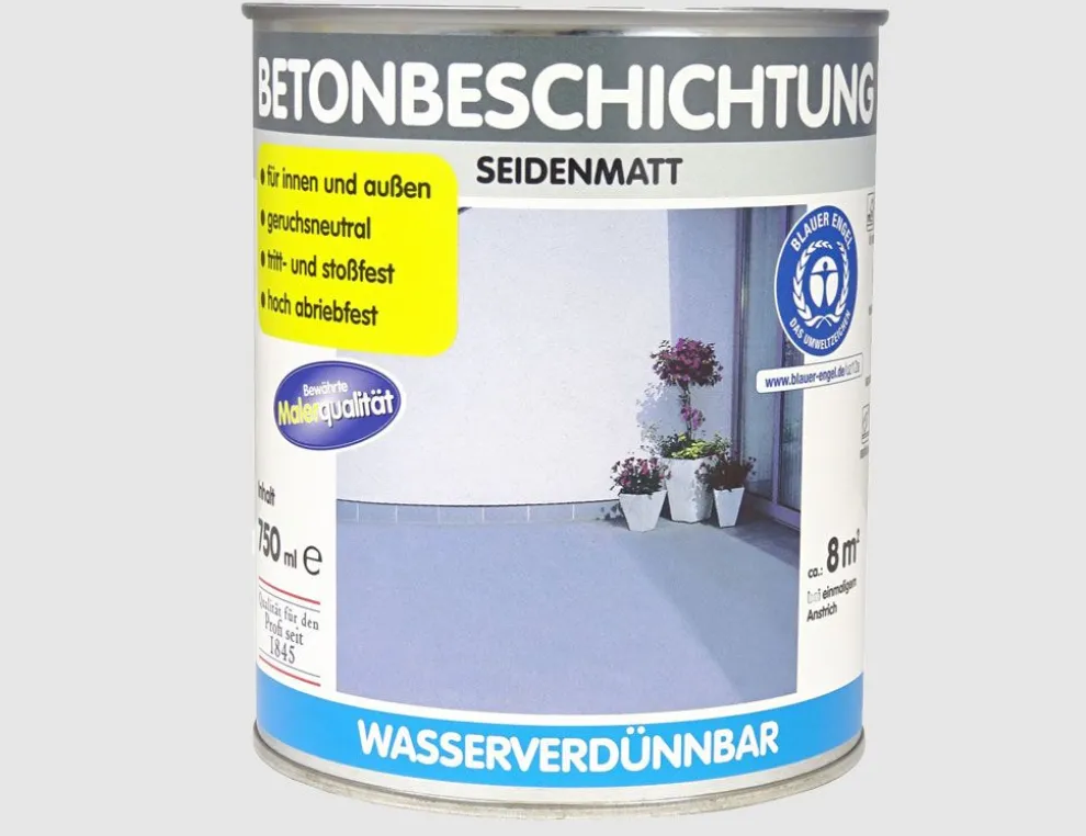 Betonbeschichtung seidenmatt