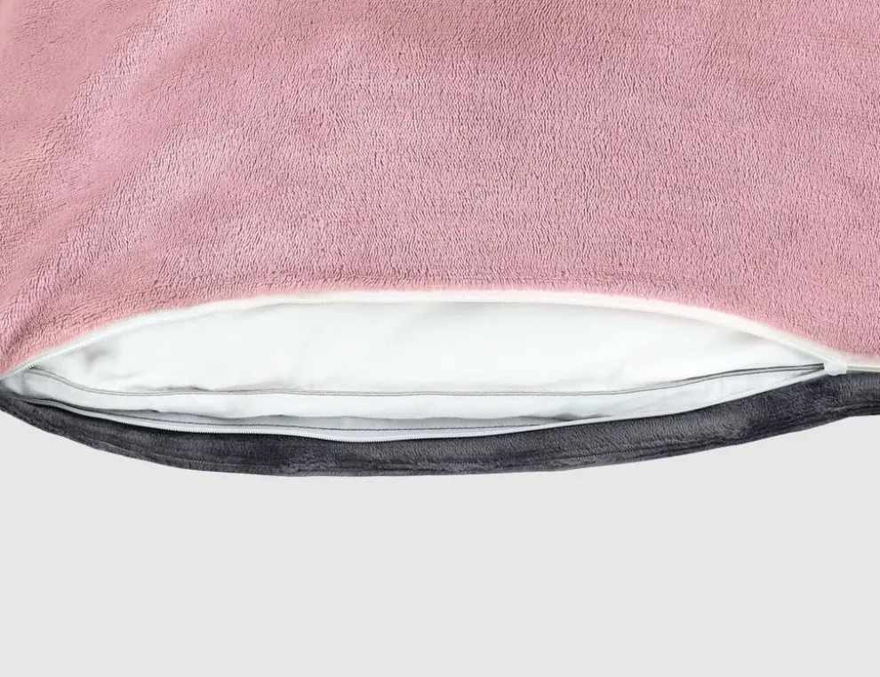 Bettwäsche Uni Anthrazit, Rosé