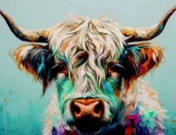 Bild Buntes Highland Rind