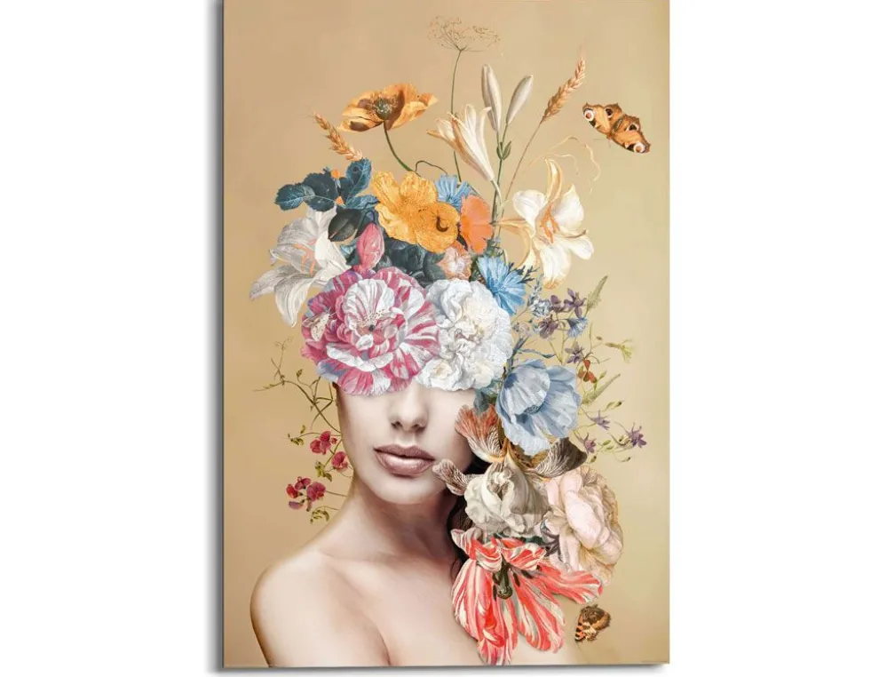 Bild florales Gesicht