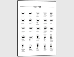 Bild Slim Frame Black Coffee 50x70cm