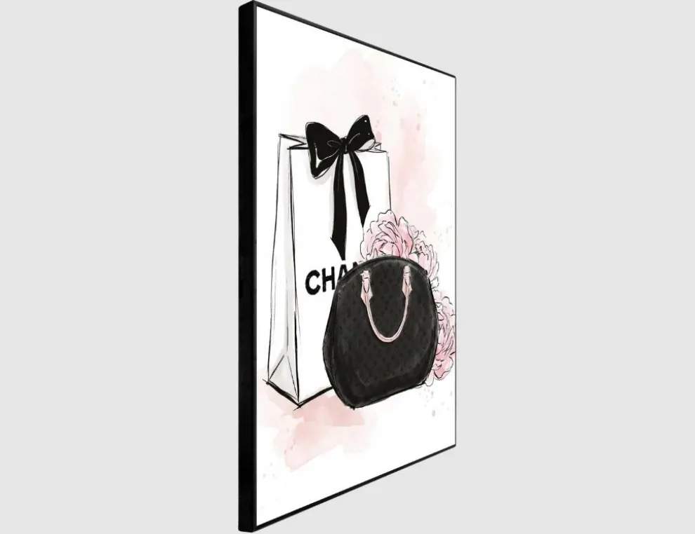 Bild Slim Frame Black Fashion Bags 30x40cm