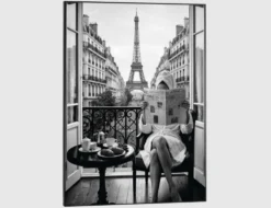 Bild Slim Frame Black Paris Weekend 50x70cm
