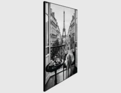 Bild Slim Frame Black Paris Weekend 50x70cm