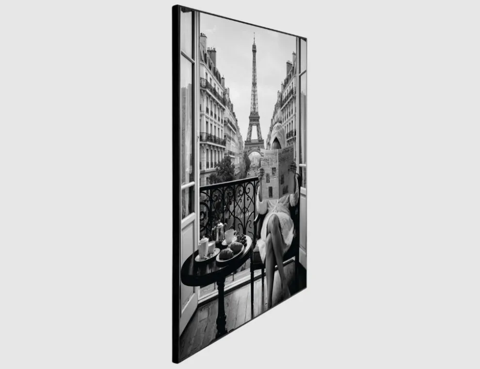 Bild Slim Frame Black Paris Weekend 50x70cm