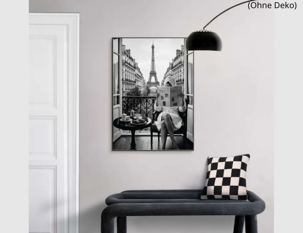 Bild Slim Frame Black Paris Weekend 50x70cm