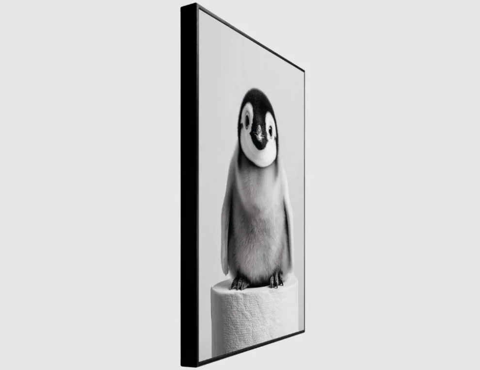 Bild Slim Frame Black Penguin Paper 20x30cm