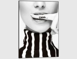 Bild Slim Frame Black Silence Requested 50x70cm