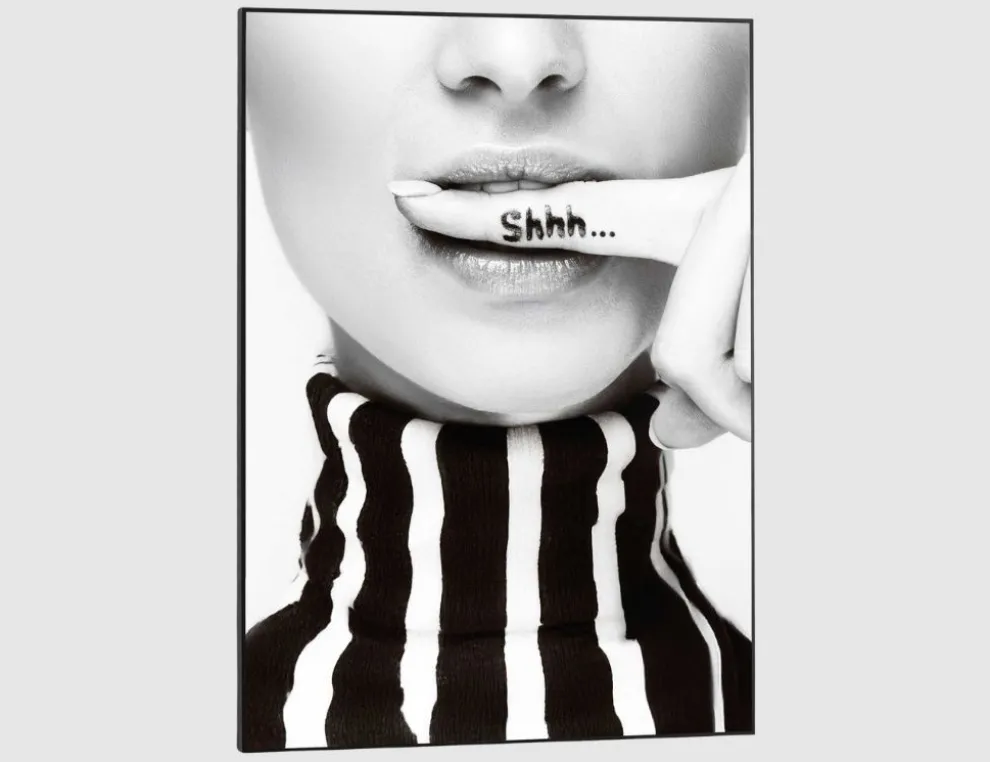 Bild Slim Frame Black Silence Requested 50x70cm