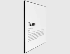 Bild Slim Frame BlackTeam 40x50cm
