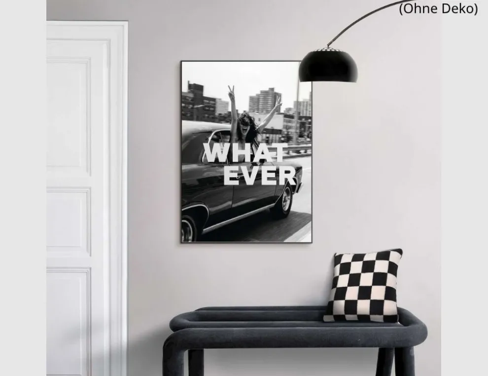 Bild Slim Frame Black What Ever 50x70cm