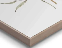 Bild Slim Frame Wood Aqua Flower