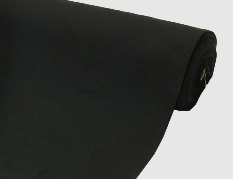 Bündchenstoff Uni Schwarz