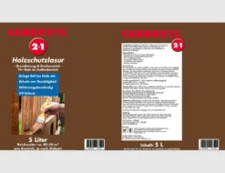 Carboxyl Holzschutzlasur 2in1 Holzbraun