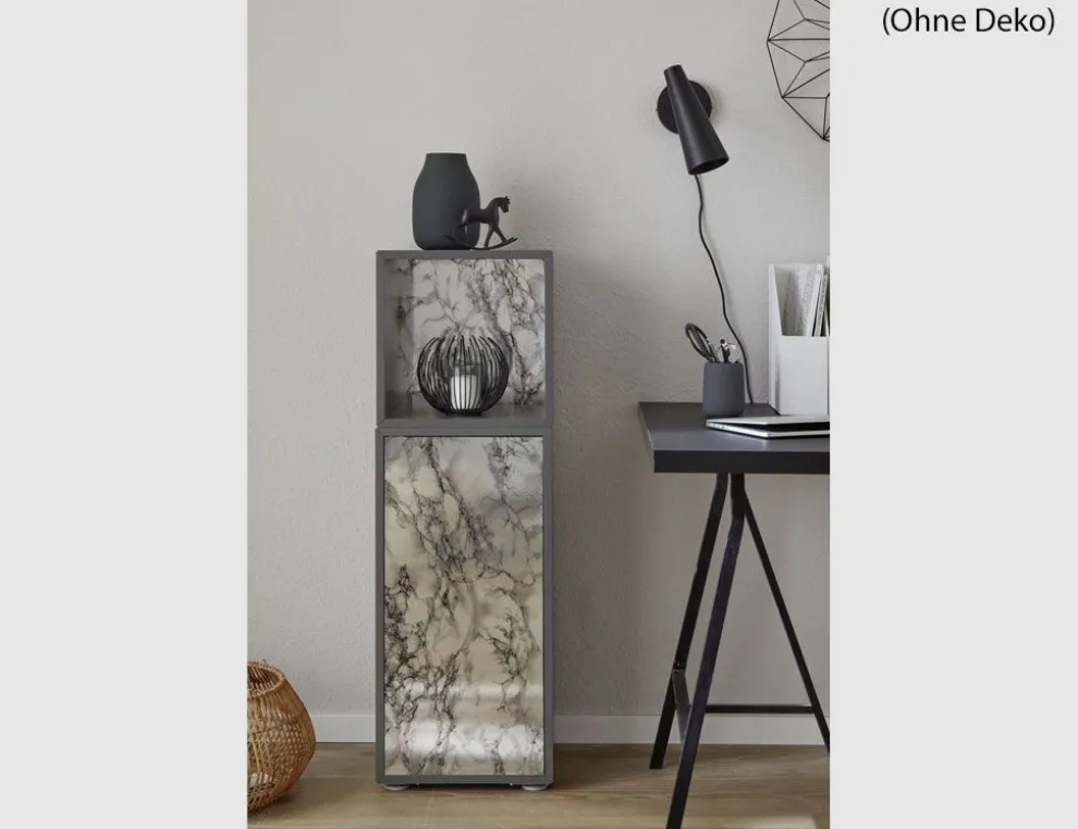d-c-fix Klebefolie Metallic Marble Grau