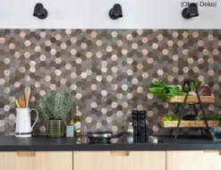 d-c-fix Wandfliese Metal & Stone Hexagon