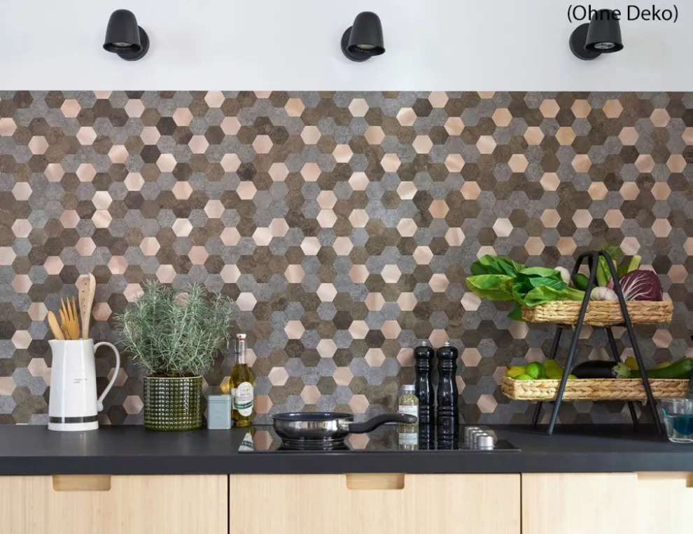 d-c-fix Wandfliese Metal & Stone Hexagon