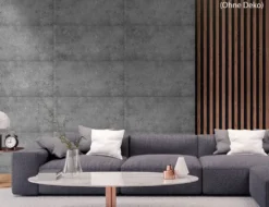 Dekoplatte Betonoptik Grau 50x100cm