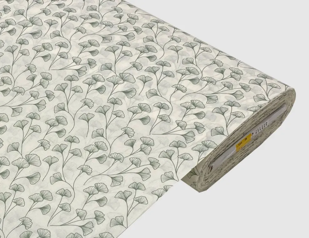 Dekostoff Ginkgo Grün