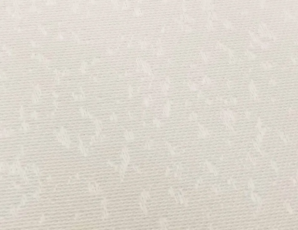 Dekostoff Jacquard Allover Weiß