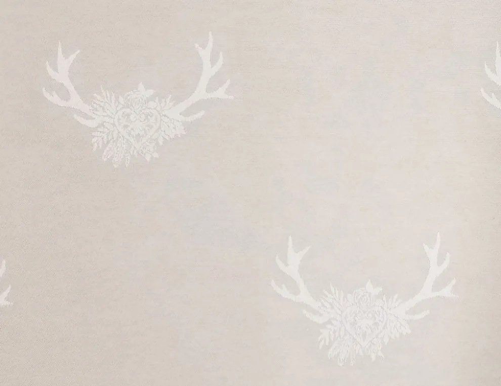 Dekostoff Jacquard Hirschgeweih