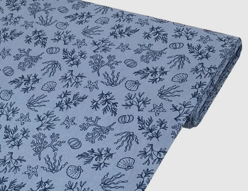 Dekostoff Maritim Blau