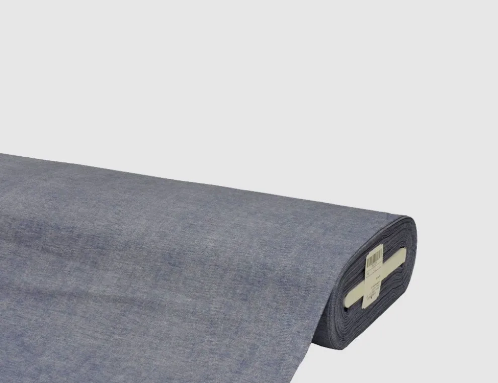 Dekostoff Melange blau