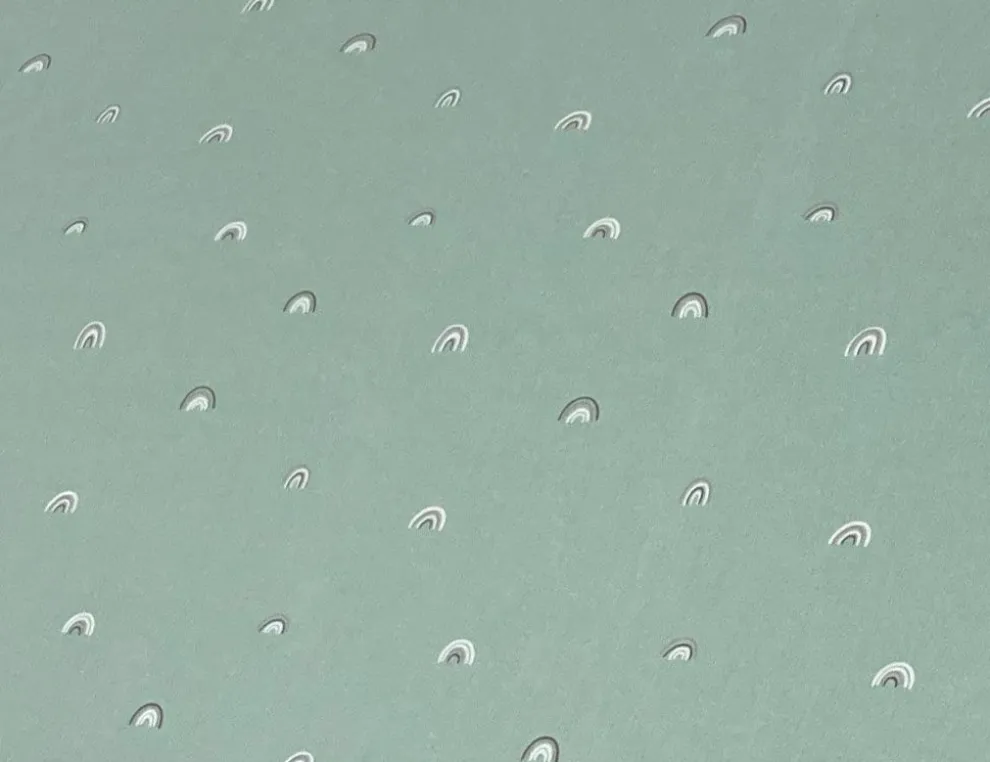 Dekostoff Regenbogen Mint