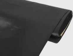 Dekostoff Satin schwarz
