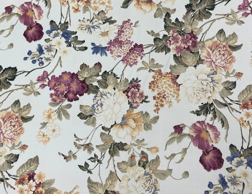 Dekostoff Verdunklung Blumen I