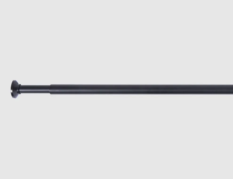 Duschvorhangstange Schwarz 70-120cm