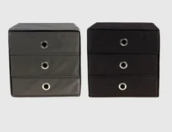 Faltbox mit 3 Schubladen