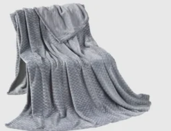 Flanelldecke Diamond Silber