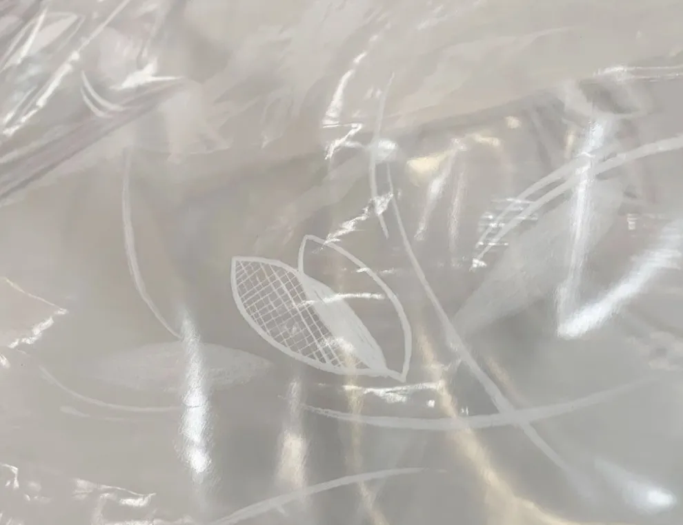 Folie Blumenranke Transparent