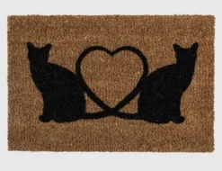 Fußmatte Kokos Katze