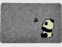 Fußmatte Panda Schmetterling