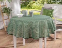 Gartentischdecke Emden Metallic rund