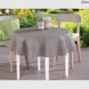 Gartentischdecke Emden Struktur Grau rund