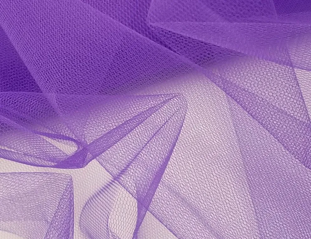 Gittertüll Violett