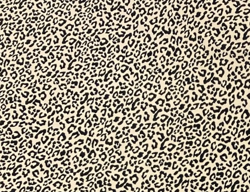 Jerseystoff Leopardenmuster Beige
