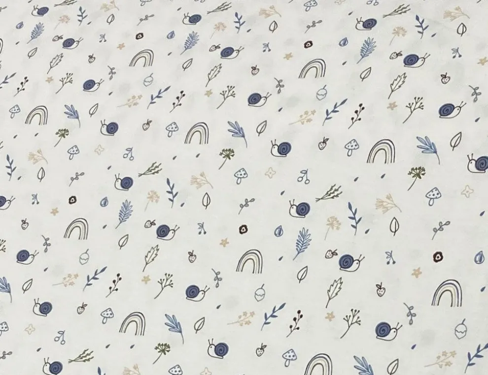 Jerseystoff Schnecke Beige