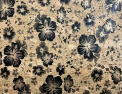 Korkstoff Blumen Braun, Schwarz