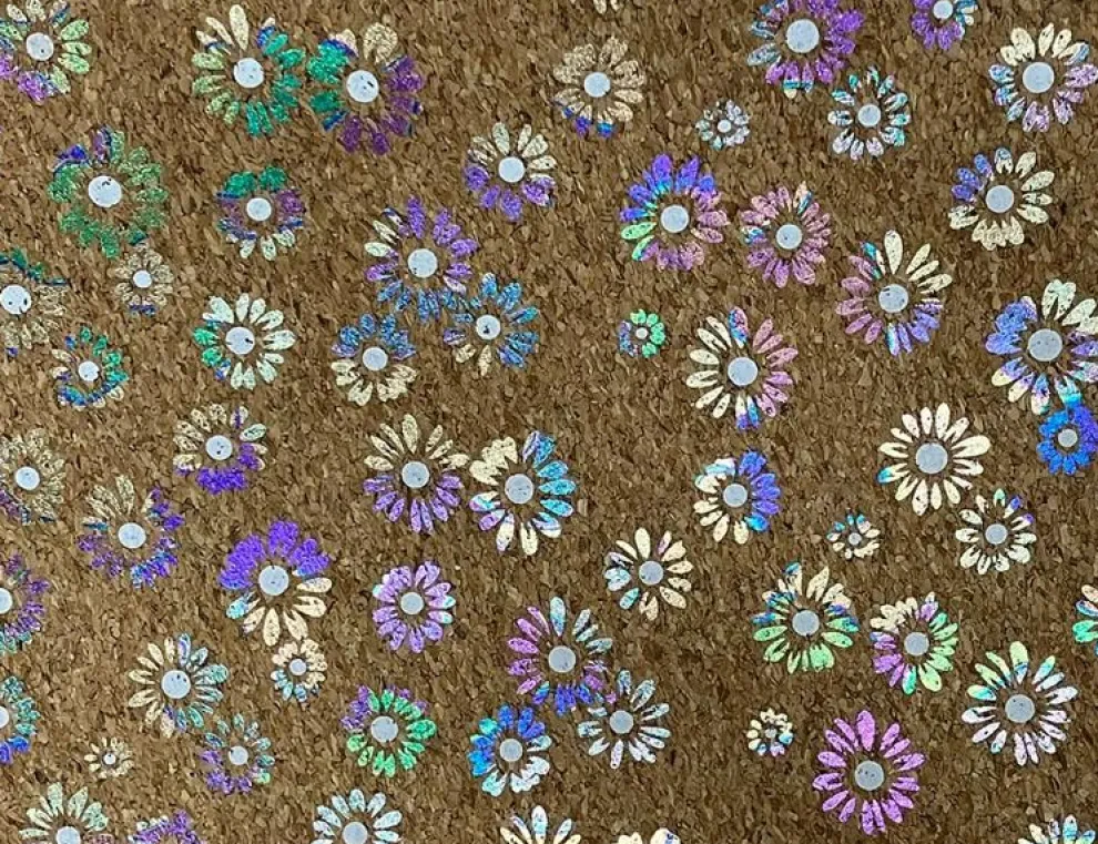 Korkstoff Streublümchen Bunt