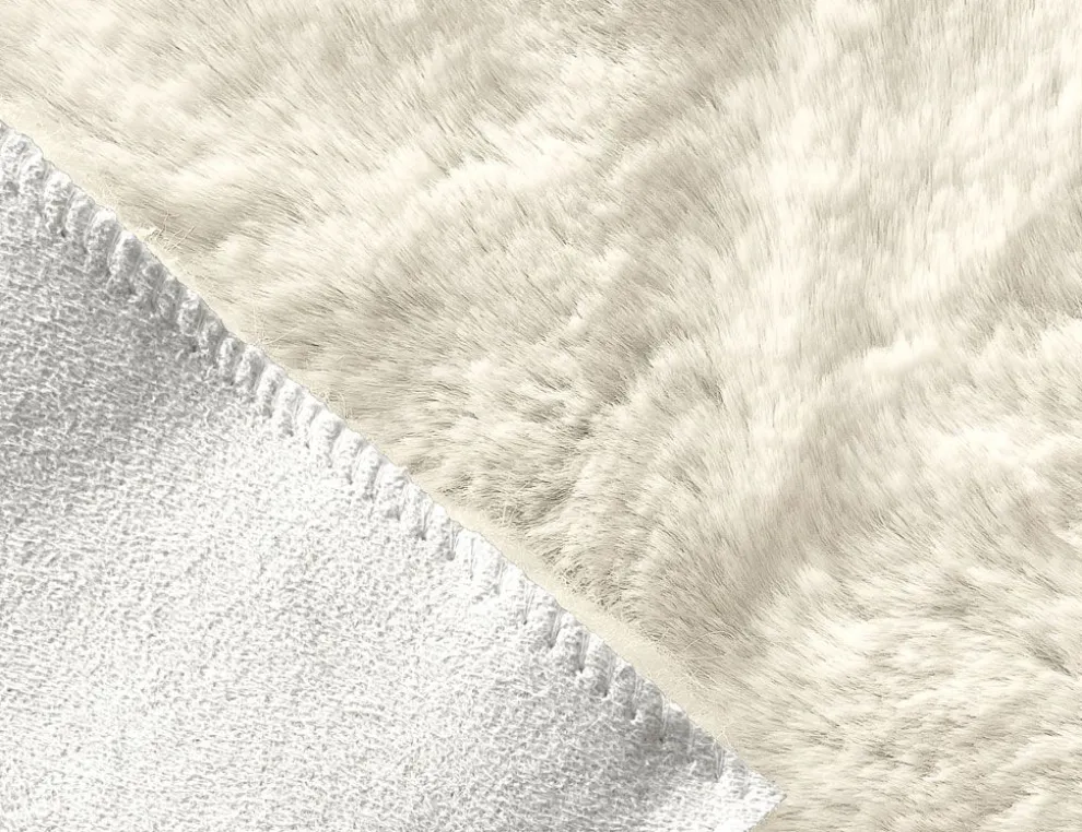 Kunstfellteppich Mia Creme