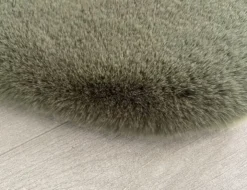 Kunstfellteppich Mia Dunkelgrün