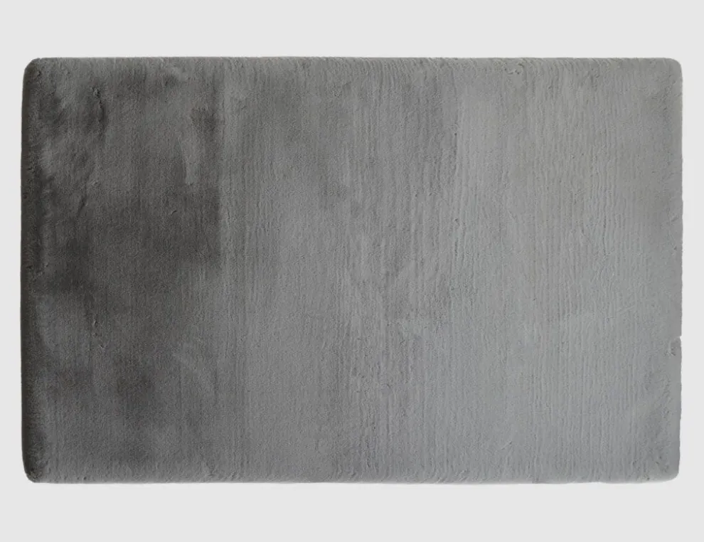Kunstfellteppich Mia Grau