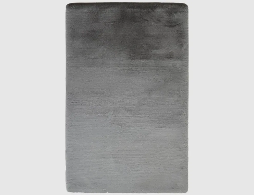 Kunstfellteppich Mia Grau