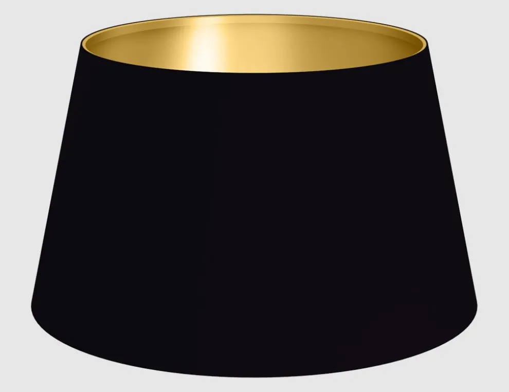 Lampenschirm Schwarz, Gold