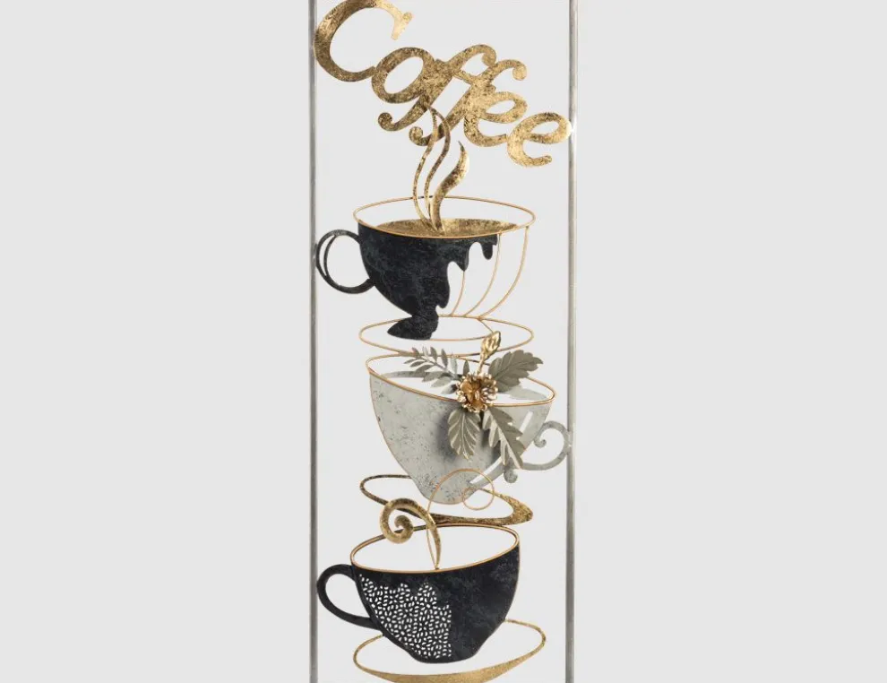 Metallbild Coffee 29x74cm